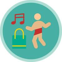 Shopping Dance Vector Icon Design