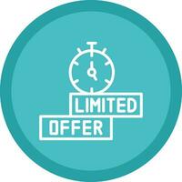 Limited Time Offer Vector Icon Design