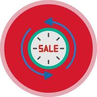 Sale Time Traveler Vector Icon Design