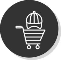 Shopping Hat Vector Icon Design