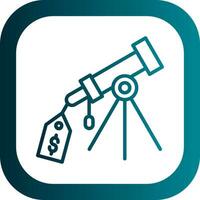 Price Tag Telescope Vector Icon Design