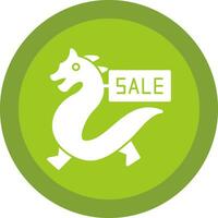 Sale Dragon Vector Icon Design