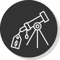 Price Tag Telescope Vector Icon Design