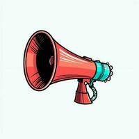 A device megaphone loudspeaker object. Sound device announce concept by AI Generated photo