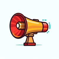 A device megaphone loudspeaker object. Sound device announce concept by AI Generated photo