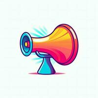 A device megaphone loudspeaker object. Sound device announce concept by AI Generated photo
