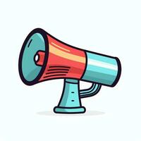 A device megaphone loudspeaker object. Sound device announce concept by AI Generated photo
