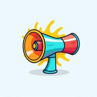A device megaphone loudspeaker object. Sound device announce concept by AI Generated photo