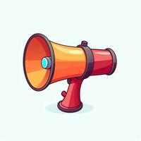 A device megaphone loudspeaker object. Sound device announce concept by AI Generated photo