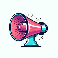 A device megaphone loudspeaker object. Sound device announce concept by AI Generated photo