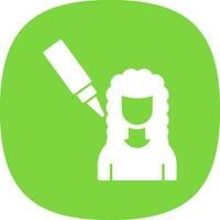 Scalp Treatment Vector Icon Design