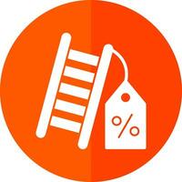 Discount Ladder Vector Icon Design