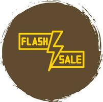 Flash Sale Lightning Vector Icon Design