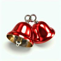 Decorative christmas ornament with christmas golden bells or jingle bells. Christmas decoration concept by AI Generated photo