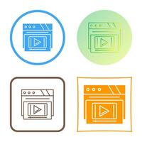 Video Player Vector Icon