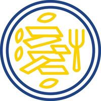 Pesto Pasta Vector Icon Design