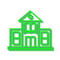 Library Building Vector Icon