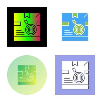 Tracking Code Vector Icon