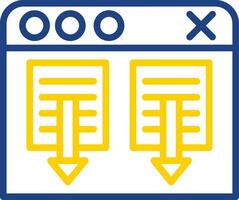 diseño de icono de vector de navegador web