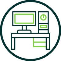 Desktop pc Vector Icon Design