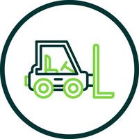 Forklift Vector Icon Design