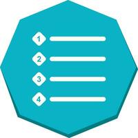 Unique Numbered list Vector Icon