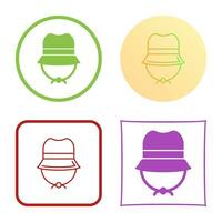 Camping Hat Vector Icon