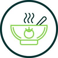 Tomato Soup Vector Icon Design