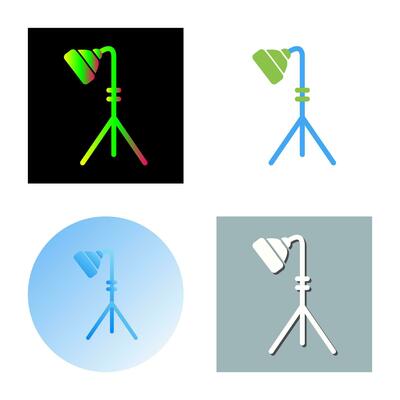 Unique Light Stand Vector Icon