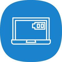 Laptop charging Vector Icon Design