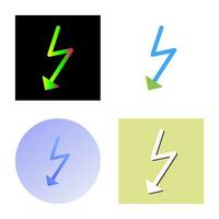 icono de vector de flash único