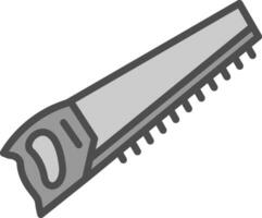 Hand saw Vector Icon Design