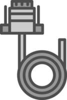 Vga cable Vector Icon Design