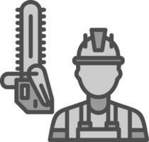 Lumberjack Vector Icon Design