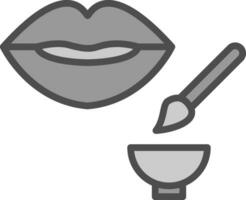 Lip Exfoliator Vector Icon Design