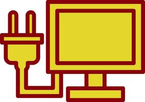 Lcd Plug Vector Icon Design