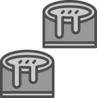 galletas y salsa vector icono diseño