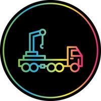 Crane truck Vector Icon Design