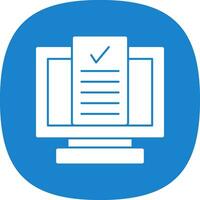 Desktop Computer Vector Icon Design