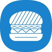 Tofu Burger Vector Icon Design