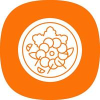 Quinoa Salad Vector Icon Design