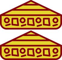 Chicken Quesadilla Vector Icon Design