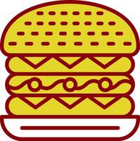 cesar hamburguesa vector icono diseño