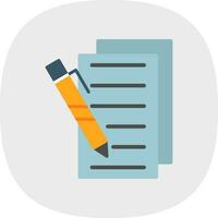 Writing Vector Icon Design