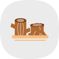 Logs Vector Icon Design