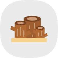 Logs Vector Icon Design