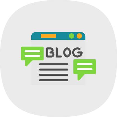 Blog Vector Icon Design