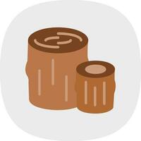 Log Vector Icon Design