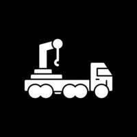 Crane truck Vector Icon Design