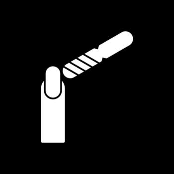 Nail Buffer Vector Icon Design